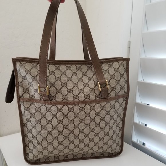 Vintage Gucci Supreme Striped Tote - Picture 15 of 16